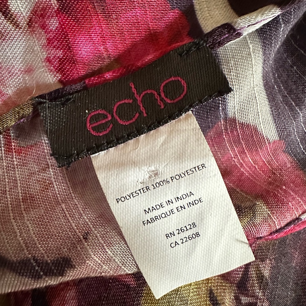 Echo Purple Floral scarf/wrap - Picture 2 of 2